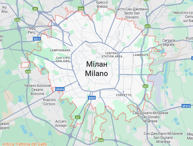 Грузовые перевозки бусом Милан - Украина