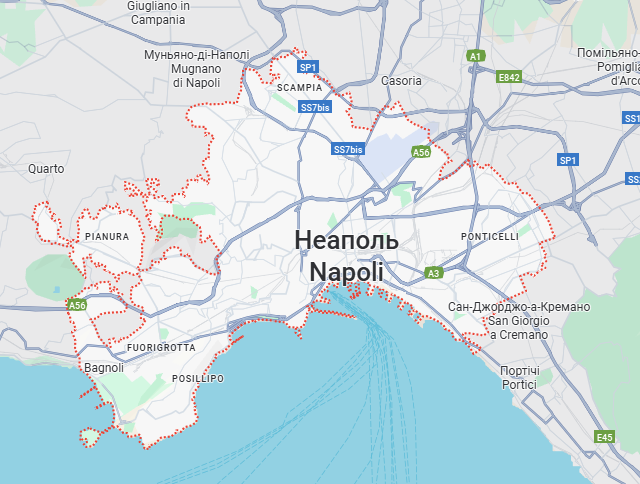 Грузовые перевозки бусом Неаполь - Украина