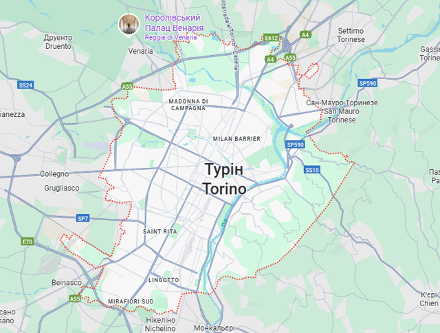 Вантажні перевезення бусом Турін - Україна