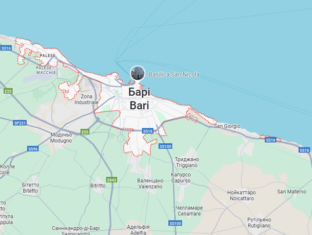 Вантажні перевезення бусом Барі - Україна