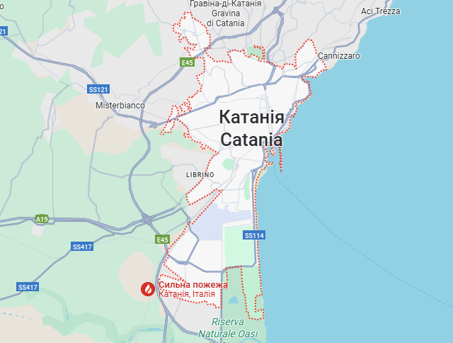 Вантажні перевезення бусом Катанія - Україна