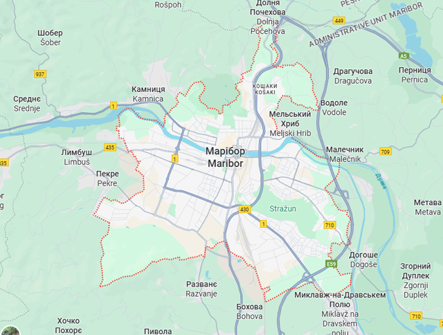 Вантажні перевезення бусом Марібор - Україна