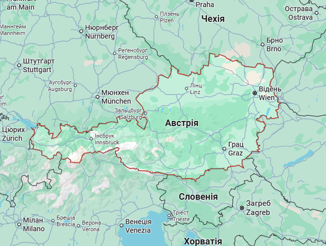 Вантажні перевезення бусом Австрія - Україна