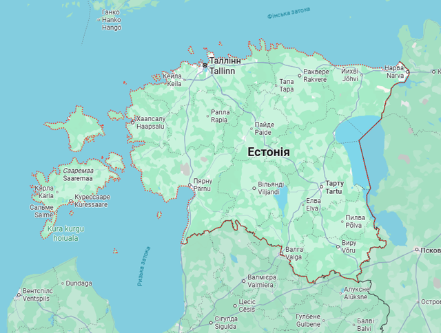 Вантажні перевезення бусом Естонія - Україна