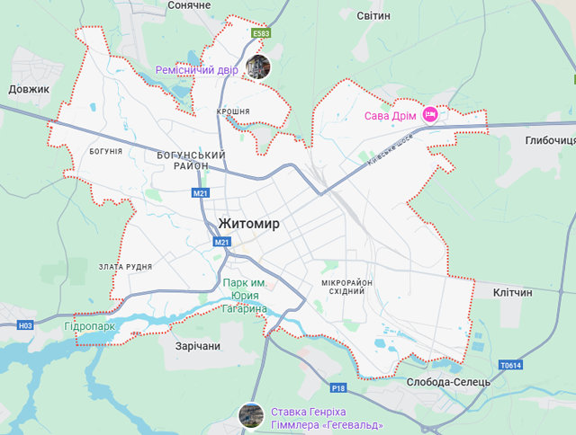 Вантажні перевезення бусом Житомир - Словенія