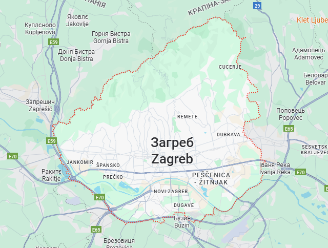 Вантажні перевезення бусом Загреб - Україна