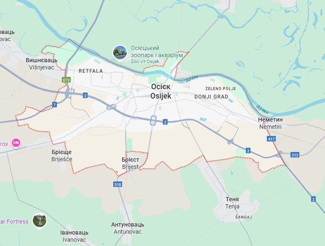 Вантажні перевезення бусом Осієк - Україна