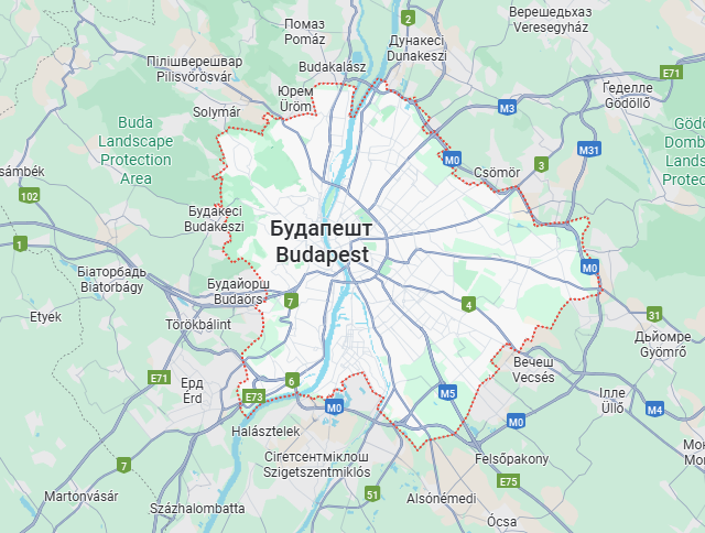 Вантажні перевезення бусом Будапешт - Україна